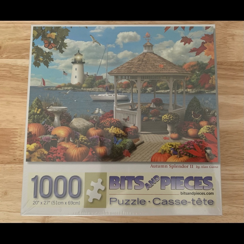 Brand New Sealed Alan Giana’s Autumn Splendor II  1,000+ Piece Puzzle